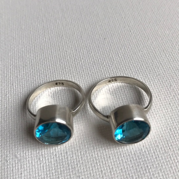 LAST ONE - NEW Blue Quartz & Sterling Silver Ring - Picture 6 of 6